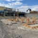 Preparing for concrete foundations to be poured