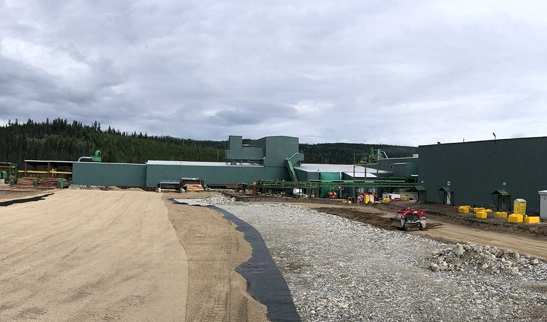 Polar sawmill work site