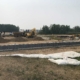 Heavy equipment on work site