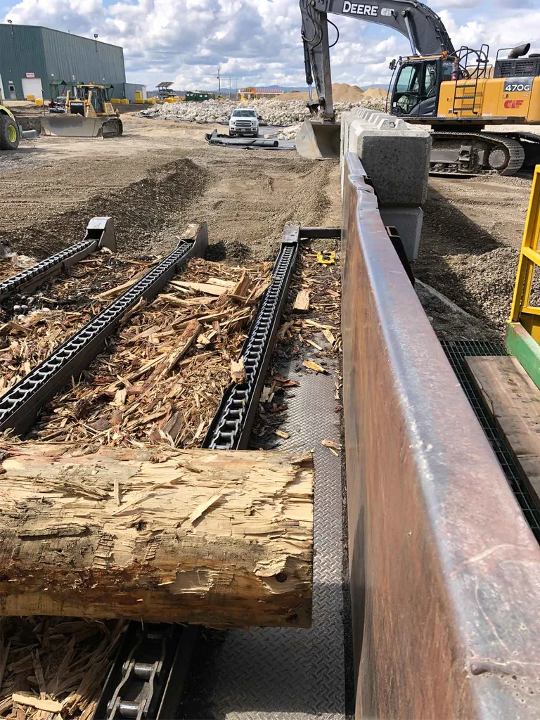 Sawmill equipment in use